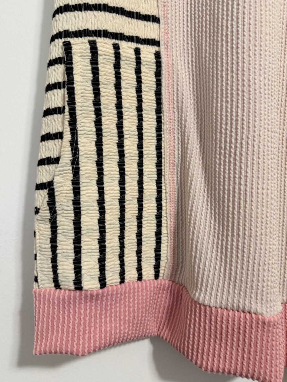 HEIMISH USA Pink, White & Black Striped Knit Top - Picture 3 of 7